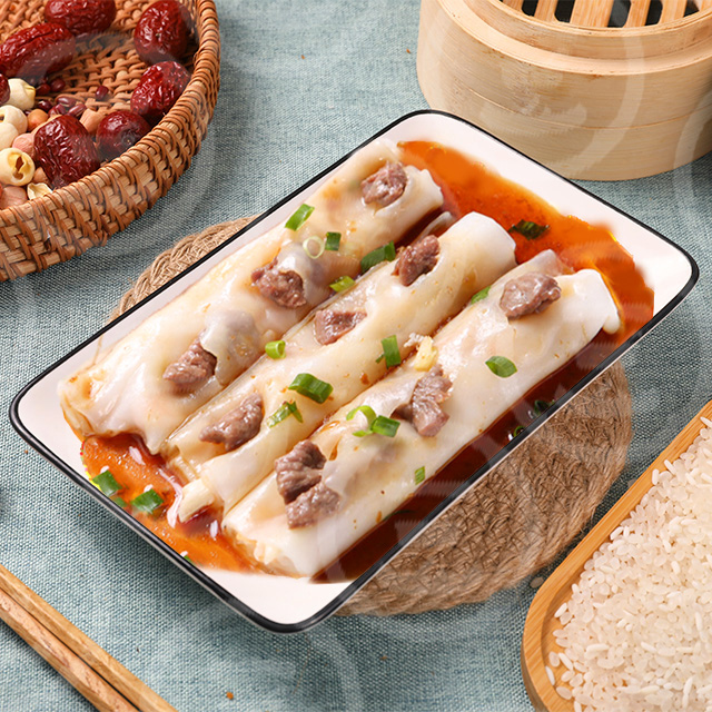 牛肉肠粉。