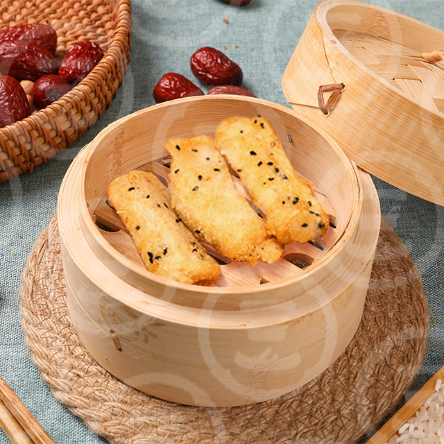 炸双皮奶卷。
